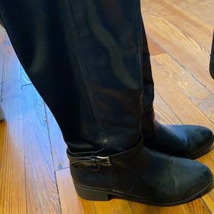 Black knee high boots